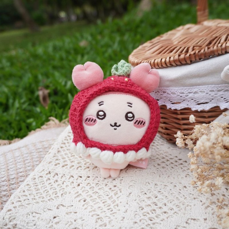奶霜莓莓-莓果野餐會 娃衣 吉伊卡哇 ちいかわ Chiikawa 10cm適用 - 玩偶/公仔 - 棉．麻 紅色