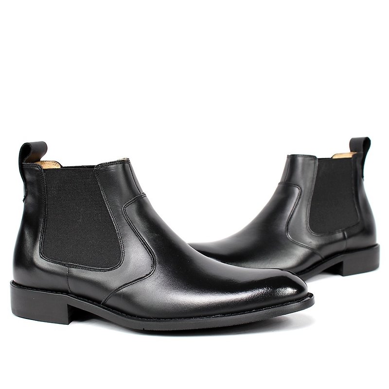Sixlips 英英雀尔喜靴黑 - Men's Boots - Genuine Leather Black