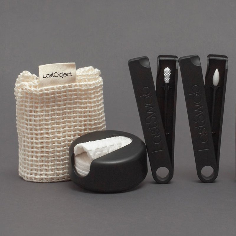 [Exclusive] LastObject Set Fog Black-Basic Model + Beauty Model + Cotton Cotton + Special Cleaning Bag - ผลิตภัณฑ์ทำความสะอาดหน้า - วัสดุอื่นๆ สีดำ