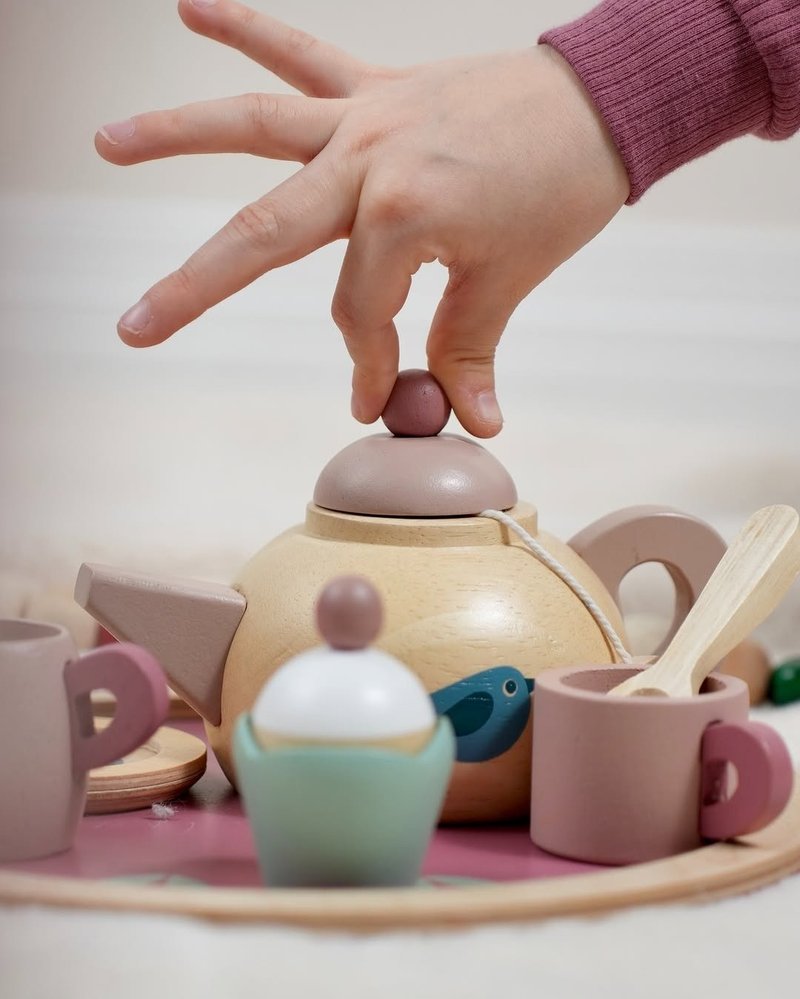 イングリッシュローズティーセット - 知育玩具・ぬいぐるみ - 木製 