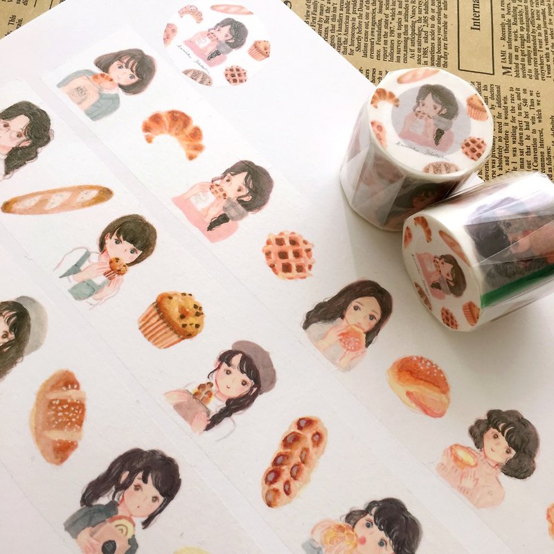 Bread and Me Masking-tape - Washi Tape - Paper White