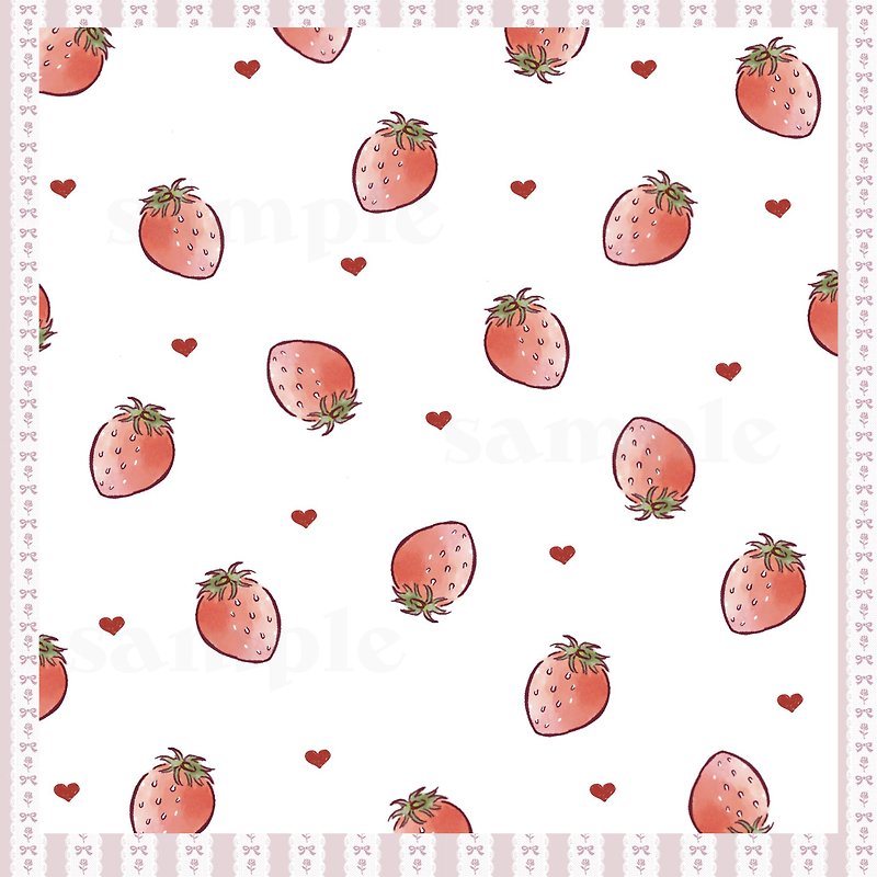 strawberry design paper - อื่นๆ - กระดาษ หลากหลายสี