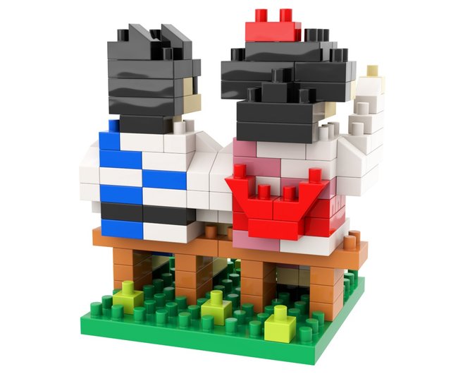 Archbrick日本の伝統的な浴衣カップル 見て 花火 マイクロブロックナノブロック ショップ Archbrick 人形 フィギュア Pinkoi