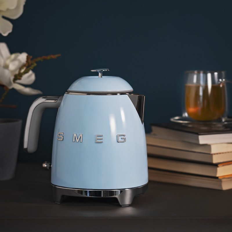 [SMEG] Italian retro 0.8L mini electric kettle-pink blue - เครื่องใช้ไฟฟ้าในครัว - โลหะ สีน้ำเงิน
