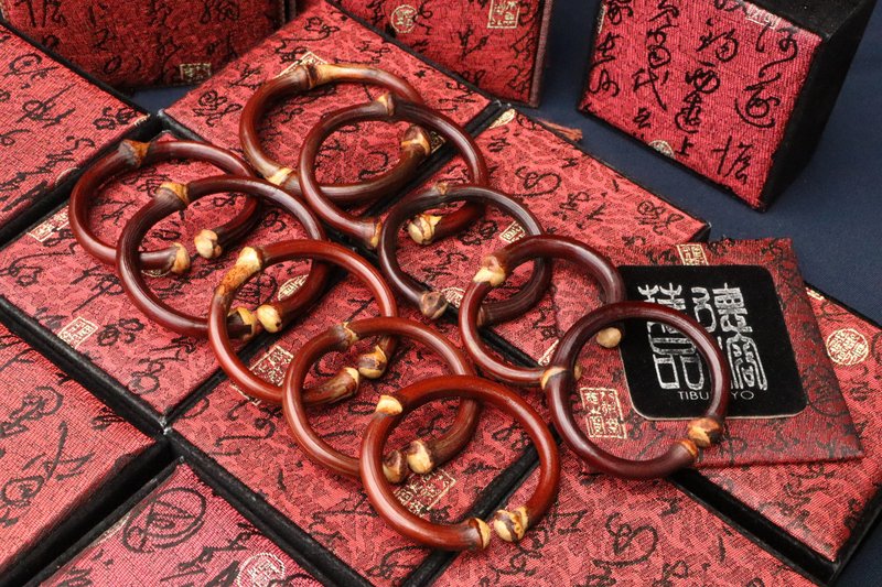 有節雞血藤 特等粗度 藤鐲 手鐲 西藏傳統飾品 工藝品 西藏雞血藤 - 手鍊/手環 - 植物．花 