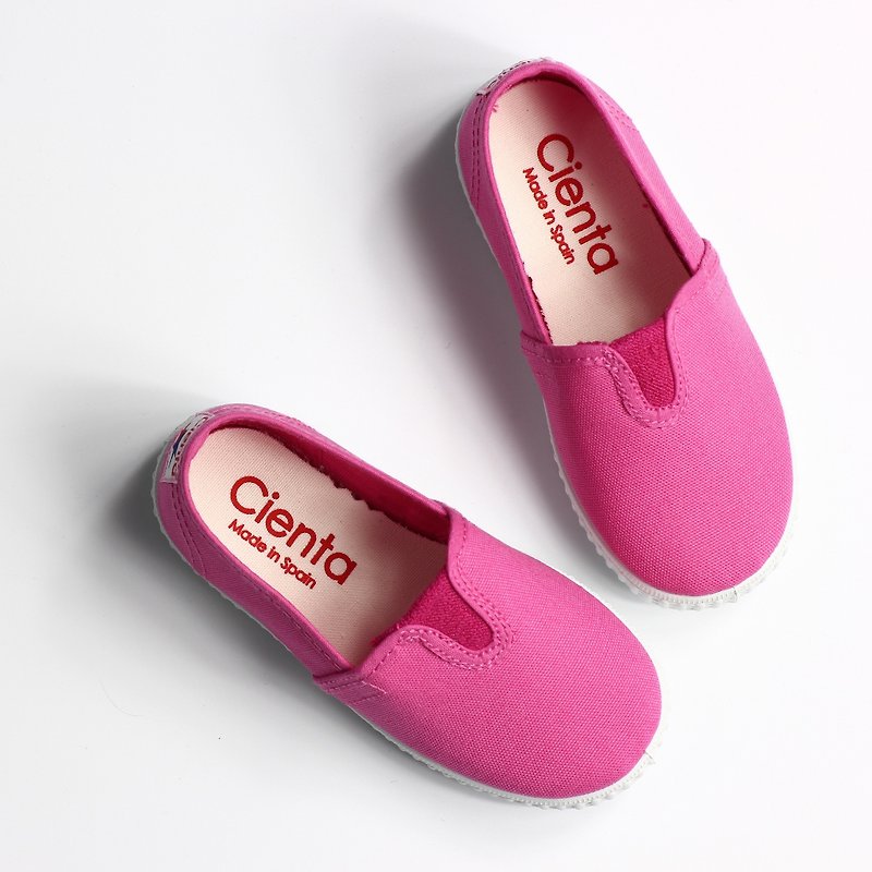 Spanish nationals canvas shoes CIENTA 54000 12 pink big children, women's shoes size - รองเท้าลำลองผู้หญิง - ผ้าฝ้าย/ผ้าลินิน สีแดง