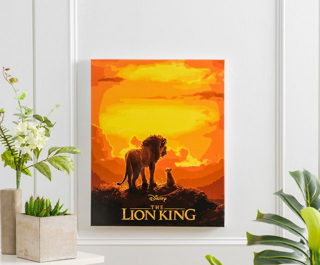 Disney-The King Simba Mufasa-Digital Oil Painting 40x50cm - Shop ilovepainting - Illustration, Painting & Calligraphy - Pinkoi