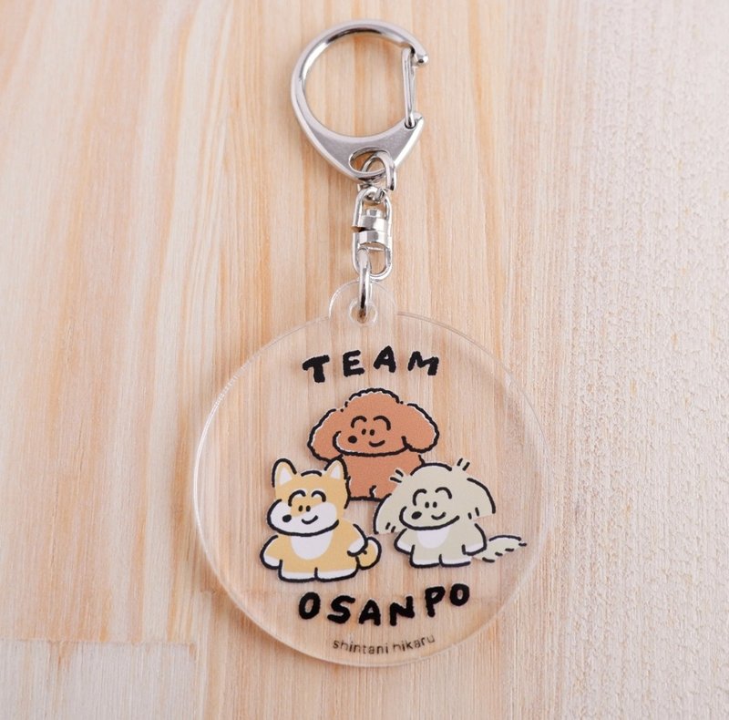 TEAM OSANPO Acrylic Keychain - Keychains - Plastic 