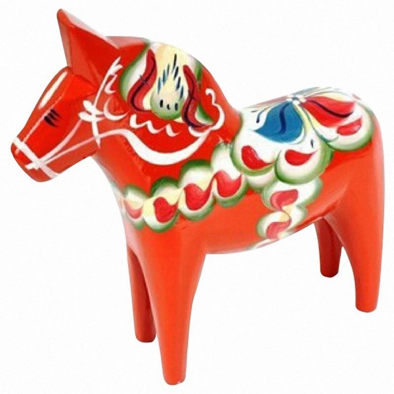 達拉木馬 木製小馬 木馬 木馬擺飾-紅色3cm~25cm - 擺飾/家飾品 - 木頭 紅色