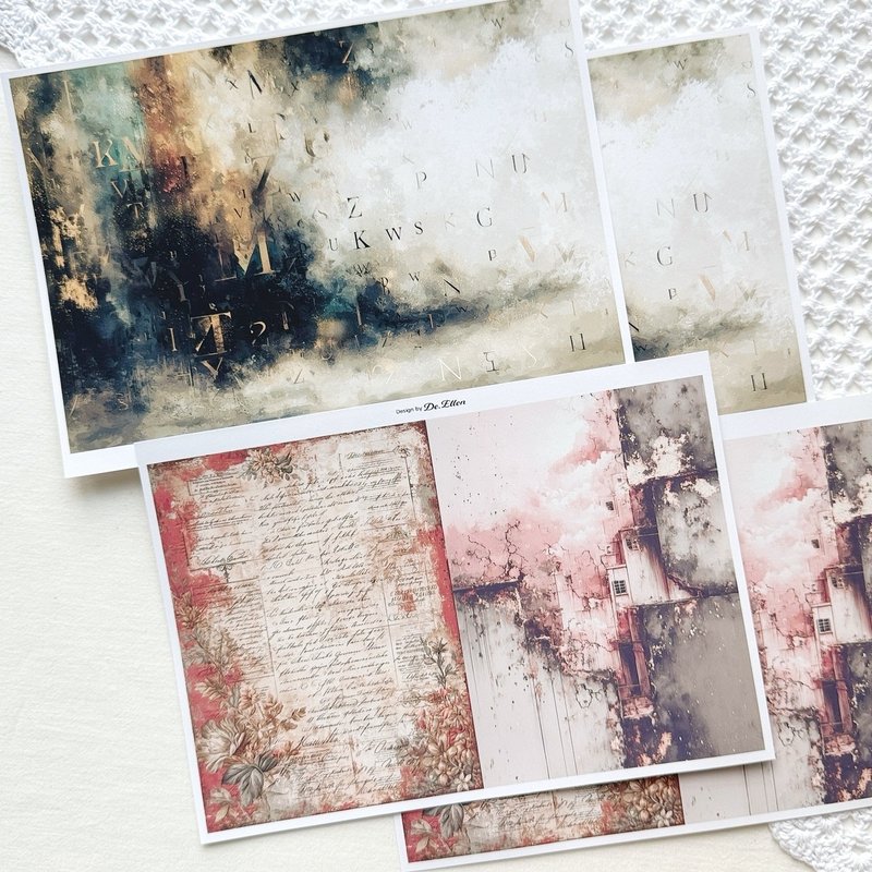 Z469 - a variety of background - 貼紙 - 紙 