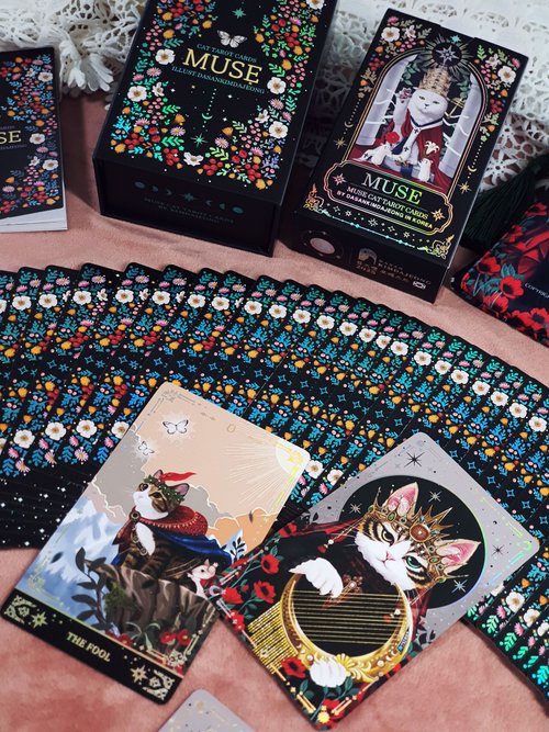【正規品】韓国インディーズデッキ✨芸術的なオリエンタル猫のタロットカード ミューズキャットタロットカード（韓国正規品） - ショップ