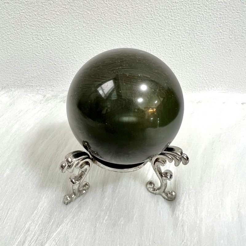 招財貓眼綠髮晶球 | 水晶 | 水晶球 | 水晶擺件 - 擺飾/家飾品 - 水晶 綠色