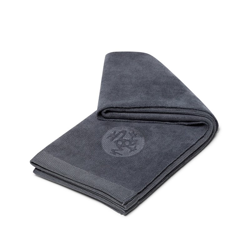 【Manduka】eQua Hot Hand Towel thickened yoga hand towel-Thunder (wet and non-slip) - Fitness Accessories - Polyester Gray