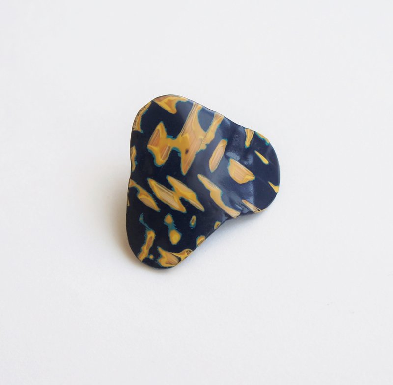 Tiger Nose/Ruyiyun-Basketball Lacquerware Jewelry - ต่างหู - ไม้ไผ่ สีเหลือง