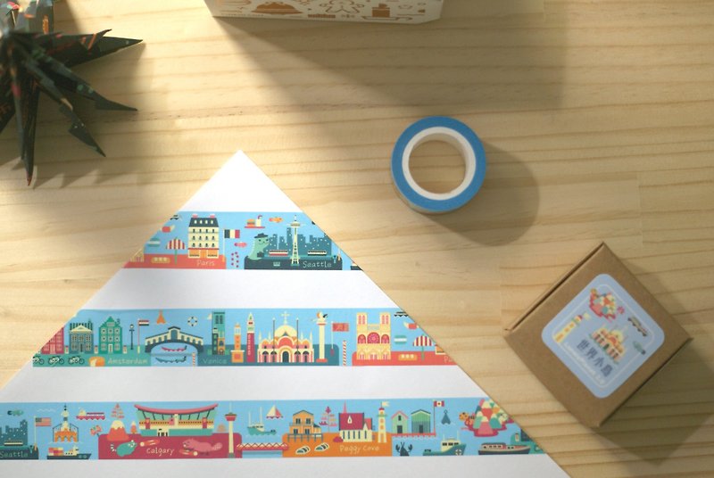 [LonelyPlanet2.0] Paper tape - World Islands - Washi Tape - Paper Blue