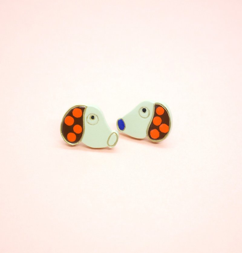 Dot The Beagle Earrings - Earrings & Clip-ons - Resin Multicolor