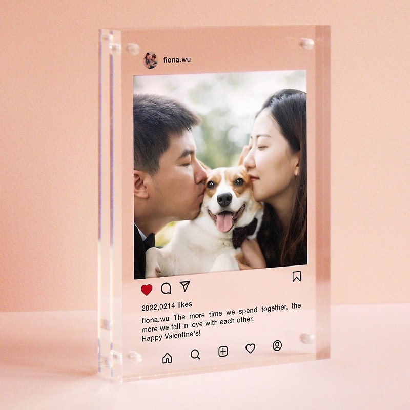 Customized Instagram Acrylic Photo Frame Birthday andMother&#x27;s Day Gift for Mom