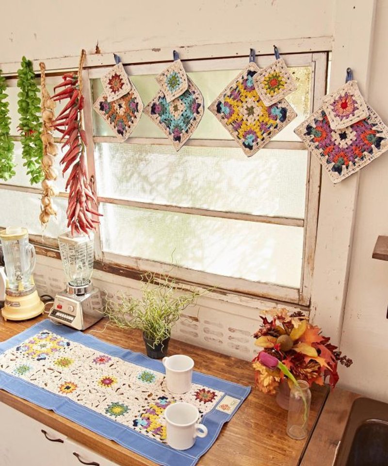 Handmade Crochet Square Placemat - 其他 - 其他材質 