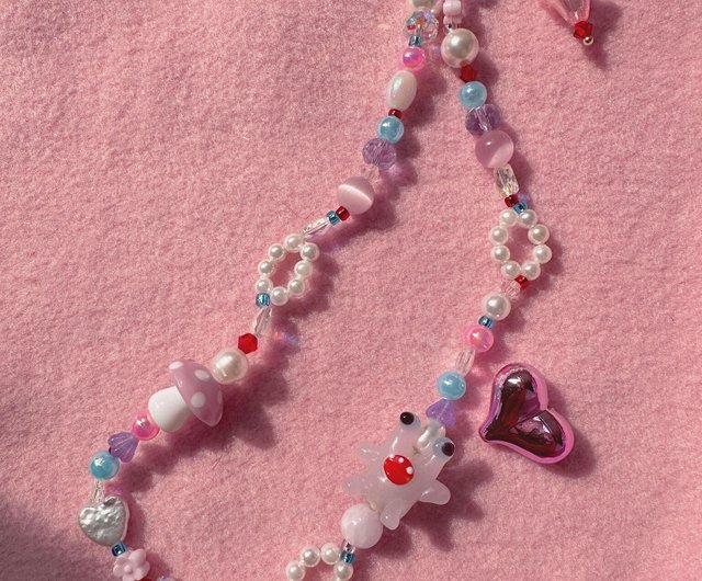 パール ネックレス Fish Tank Choker - Raver Pink パール ネックレス Fish Tank Choker - Raver Pink Fish Tank