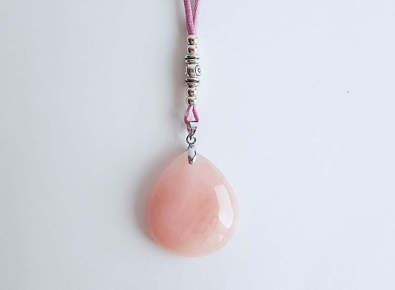 Gemstones ‧ Powdered Natural Minerals Morganite ‧ Necklaces - Necklaces - Gemstone Pink
