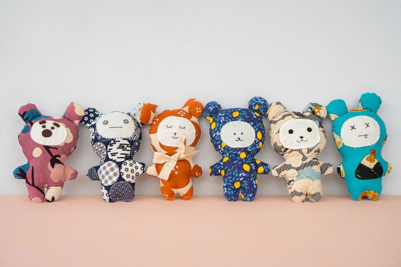 Little Flower Needle Room | Hand-made bear material package cloth doll epidemic healing small things diy can choose flower cloth - เย็บปัก/ถักทอ/ใยขนแกะ - ผ้าฝ้าย/ผ้าลินิน 