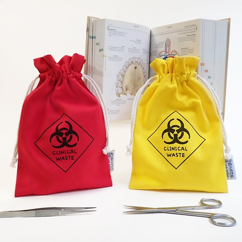 Medical Waste Cord Bags / Drawstring Pockets - Drawstring Bags - Cotton & Hemp 