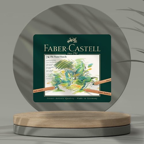 文聚 Faber-Castell PITT粉彩色鉛筆24色鐵盒裝(原廠正貨)
