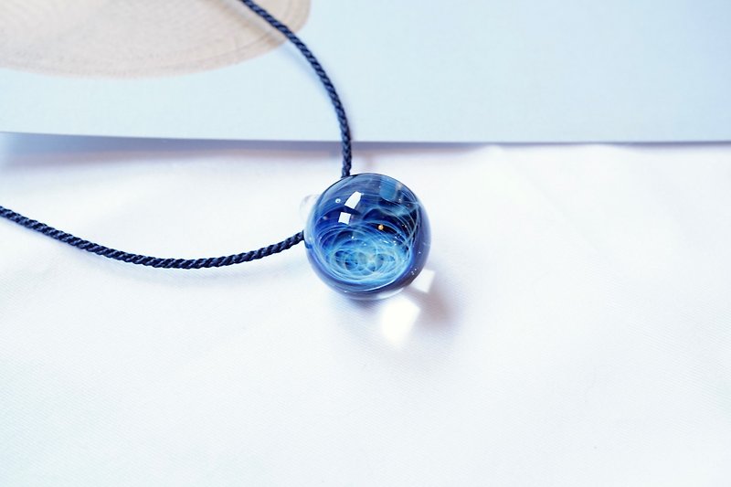 スペースガラス（PN12） - ネックレス - ガラス ブルー