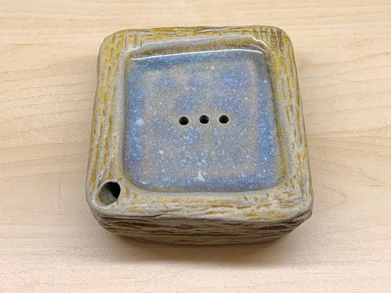 志野方形壺盛 l 柴燒 - 茶壺/茶杯/茶具 - 陶 多色