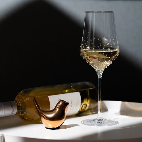 GRANDI 【GRANDI】奧地利 極光380 會呼吸的白酒杯 施華洛世奇水鑽白酒杯