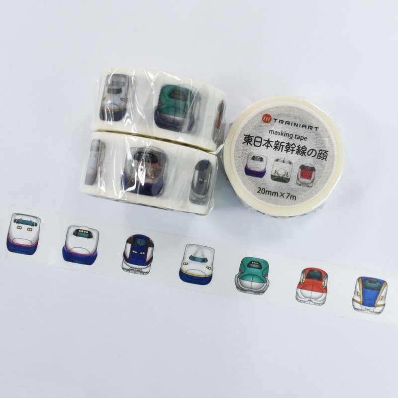 [TRAINIART] Japan JR East Shinkansen car head paper tape - Washi Tape - Paper White