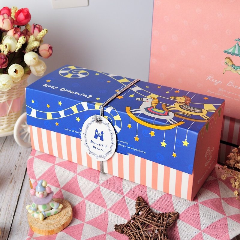 [Chamberly] Dream Trojan Gift Box (with bag)/Mid Moon/Lunch Box/Souvenir/Handmade Biscuits - Handmade Cookies - Fresh Ingredients 