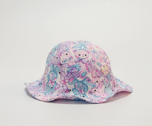 オーダーメイド【HiGh MaLi】大きな百合の花の帽子-ピンクのクマ