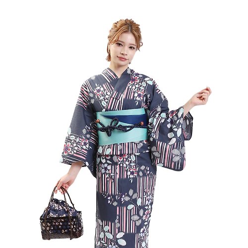 fuukakimono 日本 和服 女性 浴衣 腰封 2件組 F Size x25-118 yukata