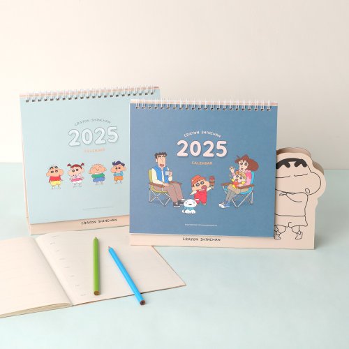 NORNS 蠟筆小新2025年桌曆-正版授權 手帳日誌行事曆 三角桌曆