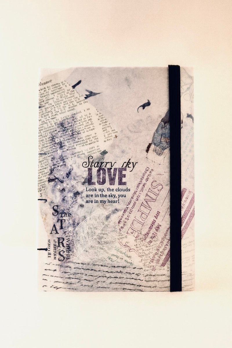 A6手縫筆記本 手工書 手帳  手縫書 線裝書 - 筆記本/手帳 - 紙 
