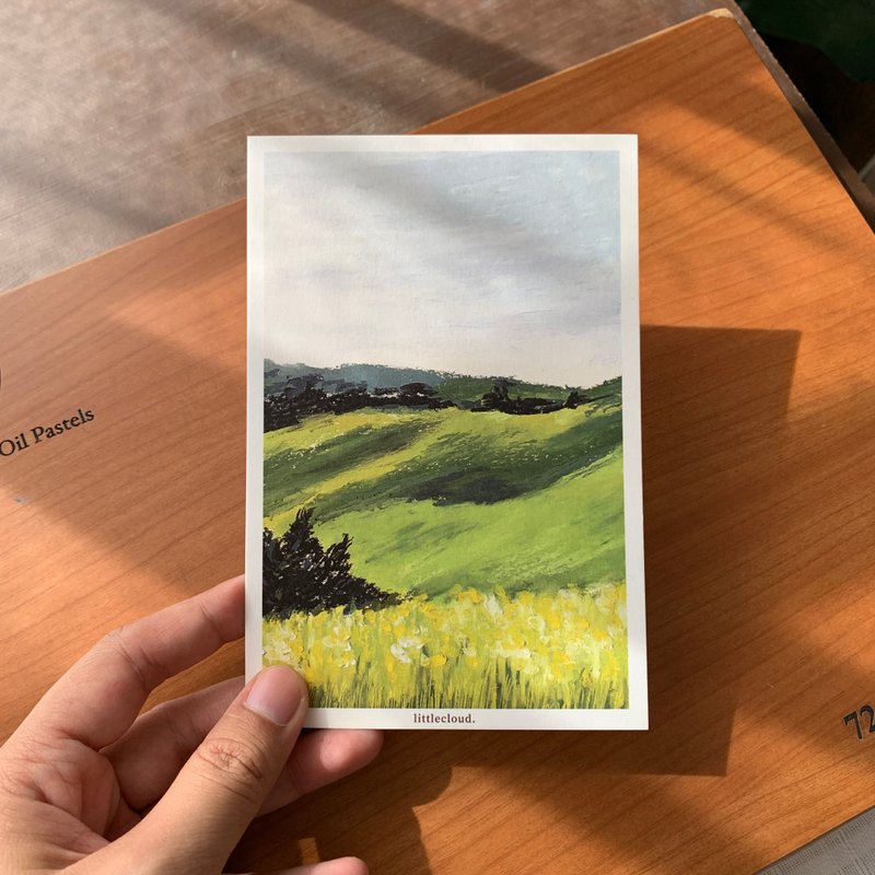 Postcard - Little Mountain - 卡片/明信片 - 紙 綠色
