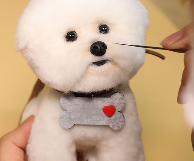 オーダーメイド ペット】羊毛フェルト 犬 ぬいぐるみ フレンチ