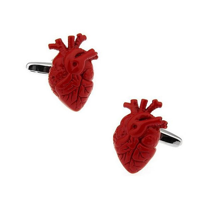 New Sexy-Science Cufflinks (Heart) - Cuff Links - Copper & Brass 
