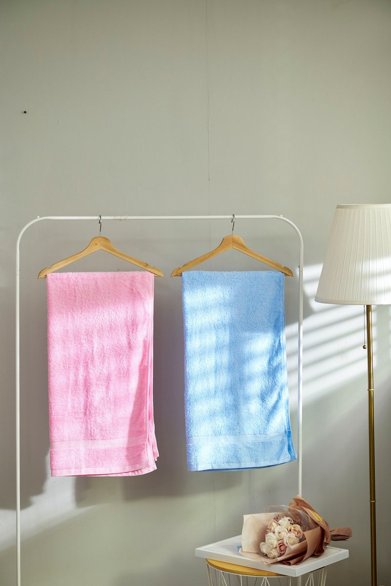 Household bath towel(cloud) - Towels - Cotton & Hemp Pink