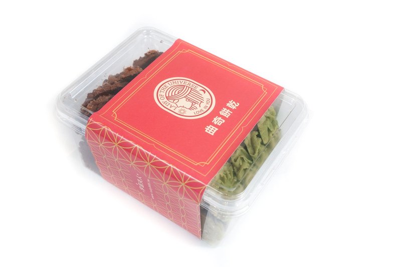 原味+抹茶雙拼曲奇餅乾 / 附提袋 / 宇宙夫人手工甜點 - 零食/點心 - 其他材質 粉紅色
