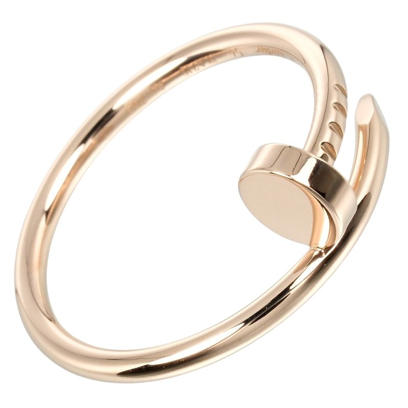 【日本直送】カルティエ CARTIER ジュストアンクル SM 14号 リング 指輪 K18PG ピンクゴールド 約3.5g【中古】Aランク - 戒指 - 貴金屬 金色
