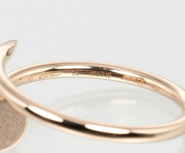 カルティエ　ミニラブリング ダイヤ　1P ピンクゴールド　#54 14号 カルティエ ミニラブリング ピンクゴールド 54(日本サイズ14号