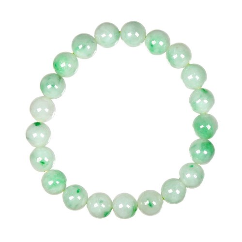 正佳珠寶 Gemsrich Jewelry 【正佳珠寶】翡翠 滿綠淺飄陽綠 8.4-8.6mm 天然A貨翡翠手珠