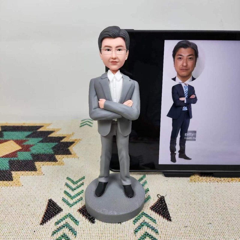 客制化人物公仔 人偶 3D人像畫 似顏繪 肖像 定制 生日 紀念 老闆 - 公仔/玩偶 - 黏土 多色