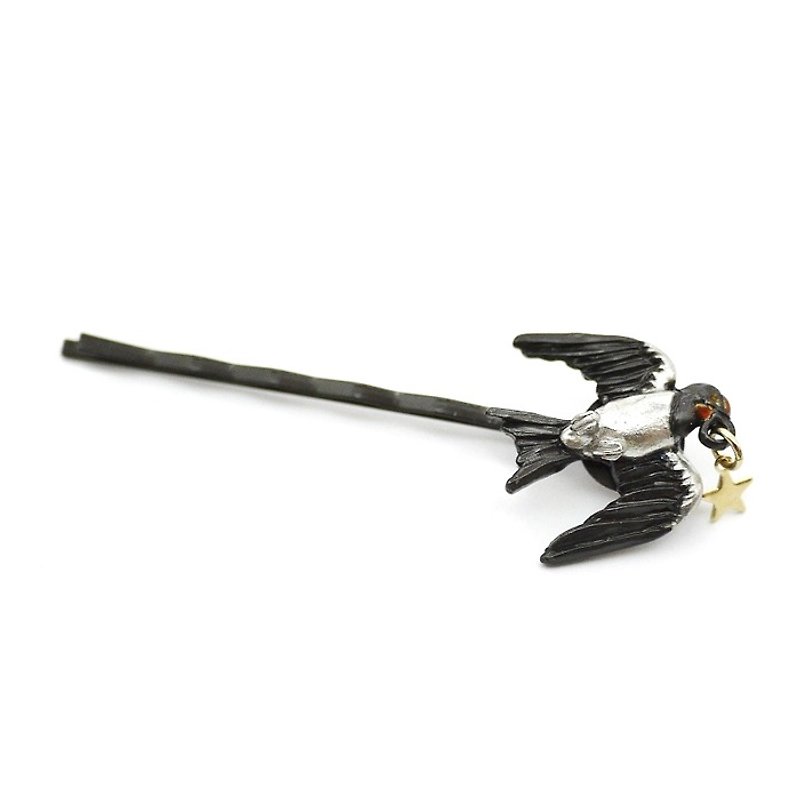 Swallow swallow hairpin / hair axse HP001 - Hair Accessories - Other Metals Black
