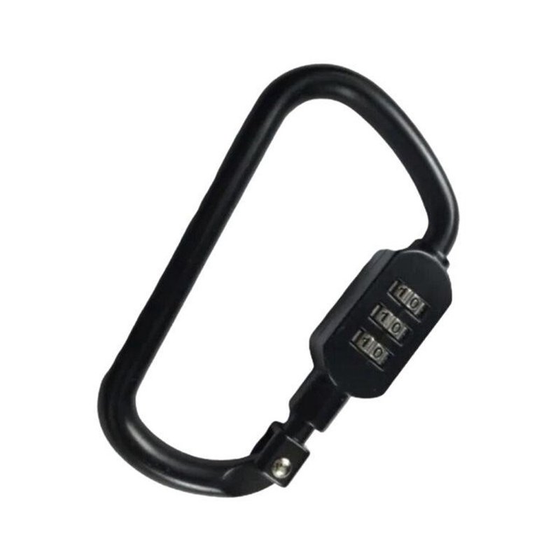 Three-digit password carabiner - อื่นๆ - โลหะ สีดำ