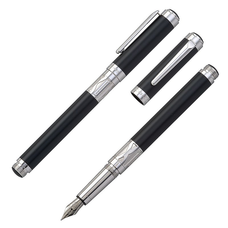 【Chris & Carey】 Toki Time Series (Lettering) / plain black pen TKFP-02 - Fountain Pens - Other Metals Black