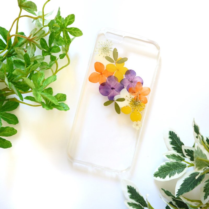 花開時 手作押花手機殼 手機保護殼 手機套 乾花手機殼 真花手機殼 iPhone 7 iPhone 6 - 手機殼/手機套 - 壓克力 