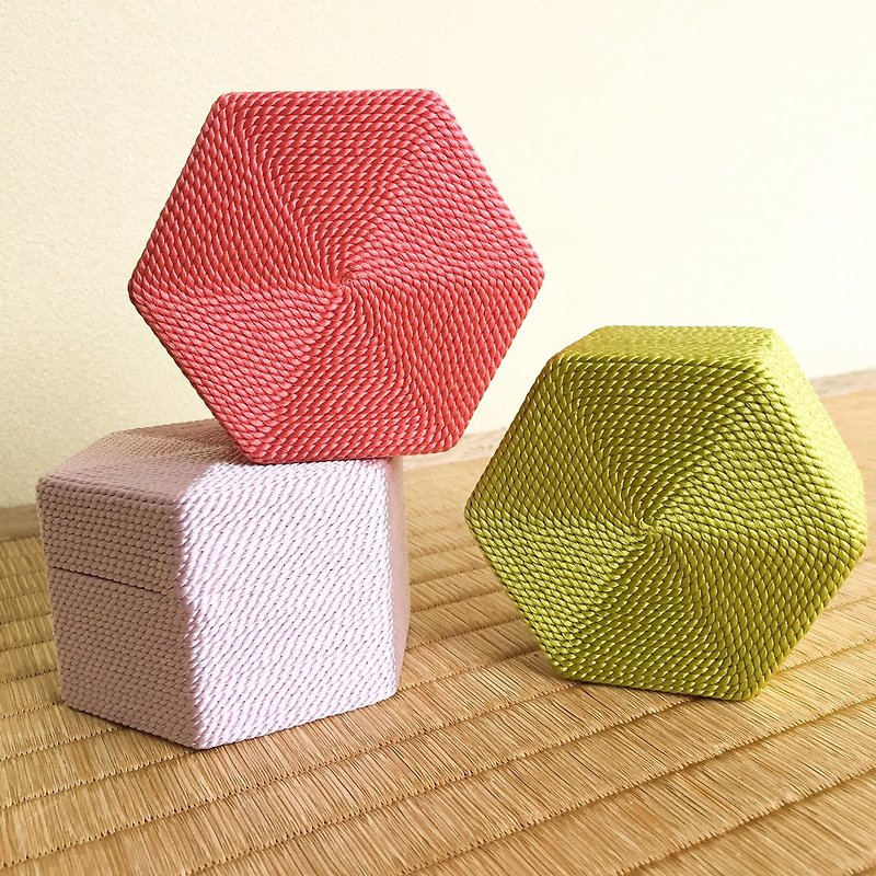 3 pieces hexagon boxes - Storage - Silk Multicolor